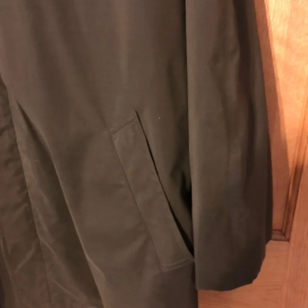 Chaps Ralph Lauren Olive Green Dress Overcoat Size L Coat Career Business Fall